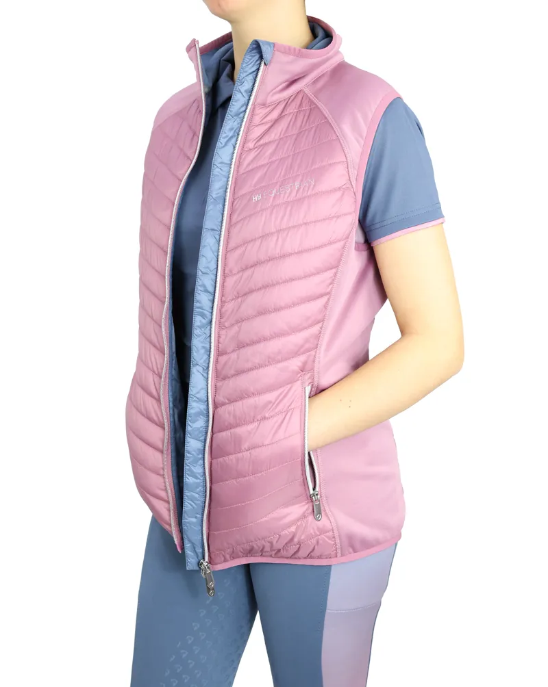 Hy Equestrian Synergy Elevate Sync Lightweight Gilet - Riviera/Grape